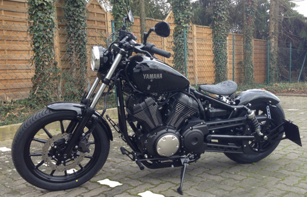 MB Bobber - Schwingsattel + Rahmenplatten - Komplett - Set / mit Federn / black / YAMAHA XV 950 Bolt / R / Racer