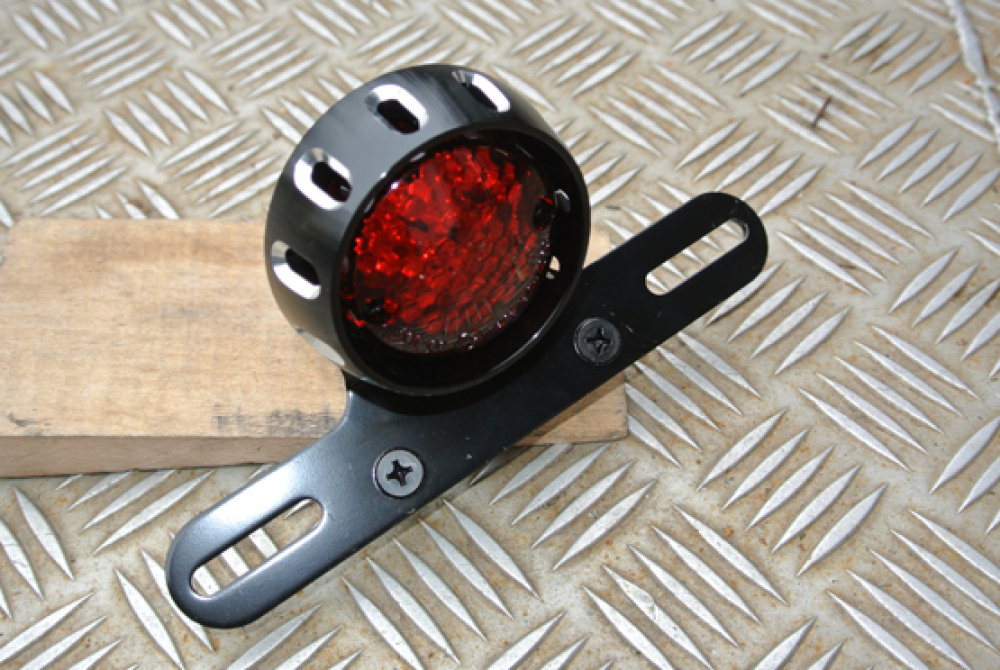 OLDSTYLE - LED-RÜCKLICHT / inkl. Bremslicht / "STURGIS" / mit KZH / E-geprüft