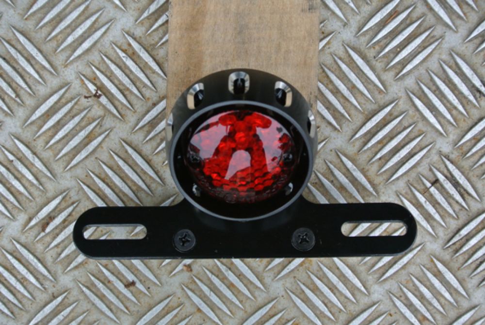 OLDSTYLE - LED-RÜCKLICHT / inkl. Bremslicht / "STURGIS" / mit KZH / E-geprüft