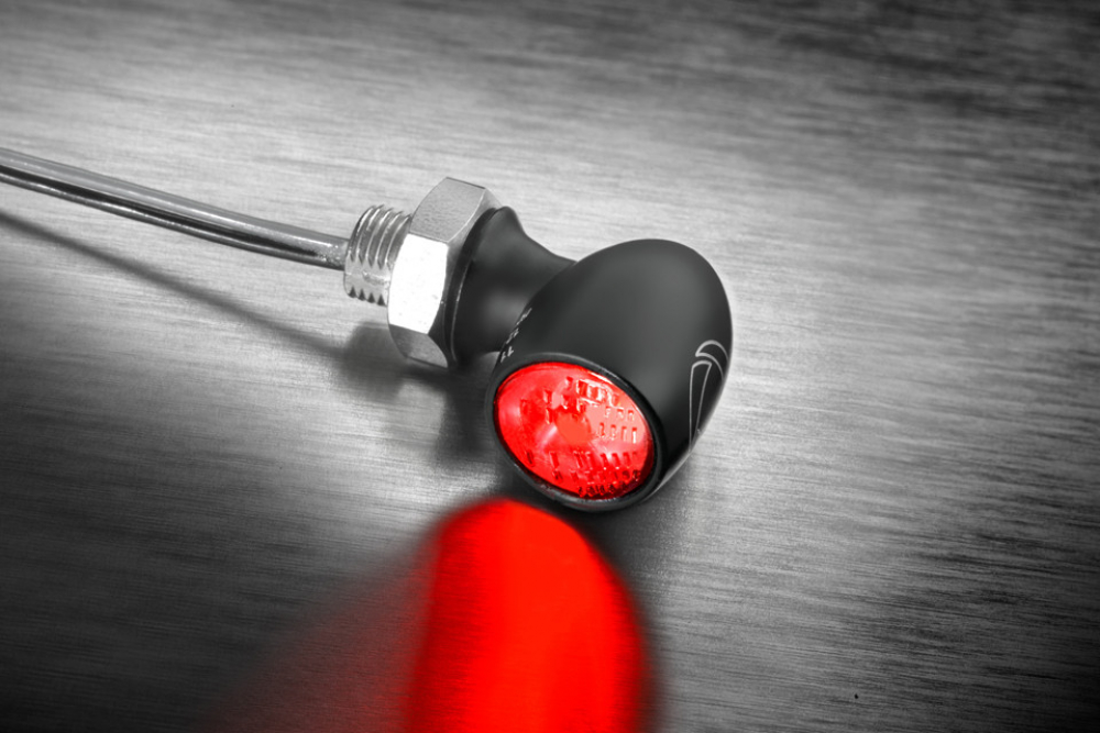 Kellermann LED-SUPER-MINI-Rücklicht-Bremslicht / vertikal / Bullet Atto Dark / schwarz / getöntes Glas / Tüv - Kopie