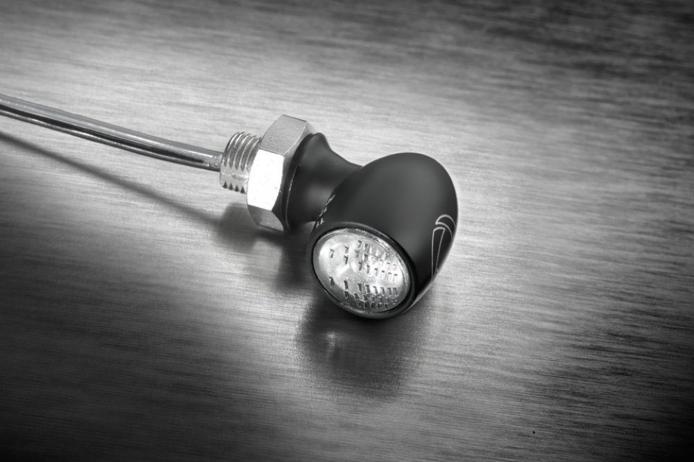 Kellermann LED-SUPER-MINI-Rücklicht-Bremslicht / horizontal / Bullet Atto Dark / schwarz / getöntes Glas / Tüv