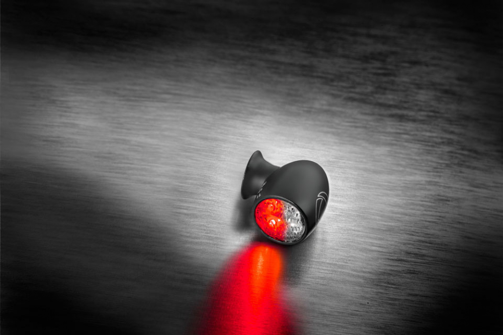 Kellermann ATTO DARK DF - MINI - Rück - Bremslicht - Blinker / schwarz / Klarglas / Stck / E-Zeich.