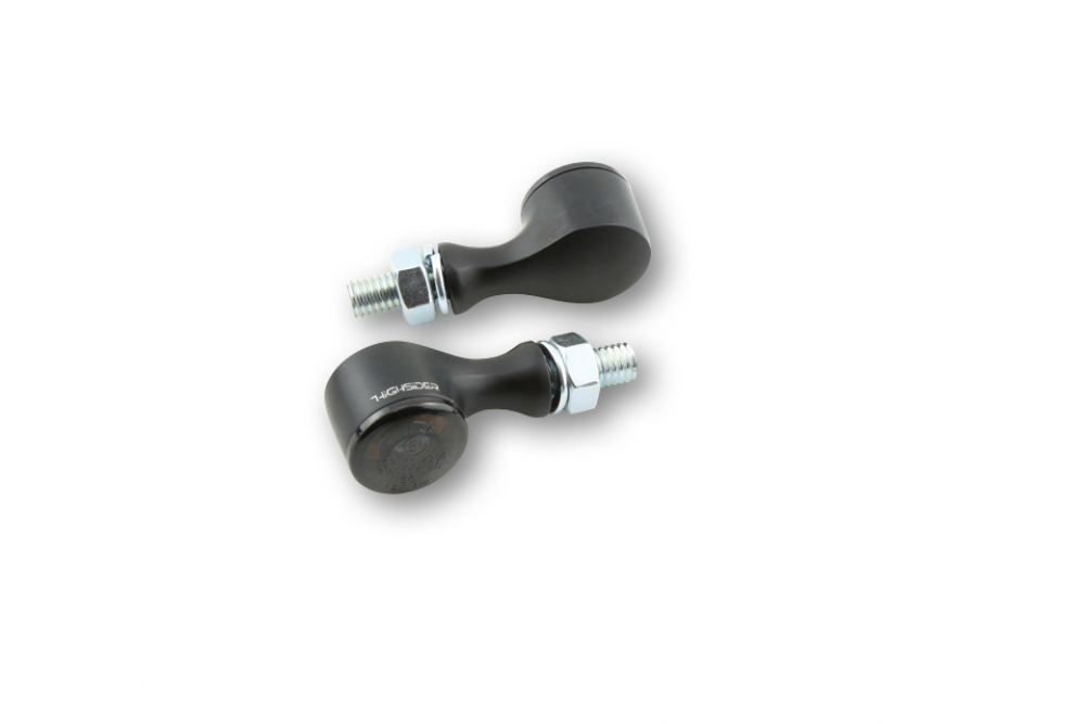 Highsider LED / ALL-IN-ONE / Rücklichtblinker-Apollo / schwarz / Paar / E-Zei