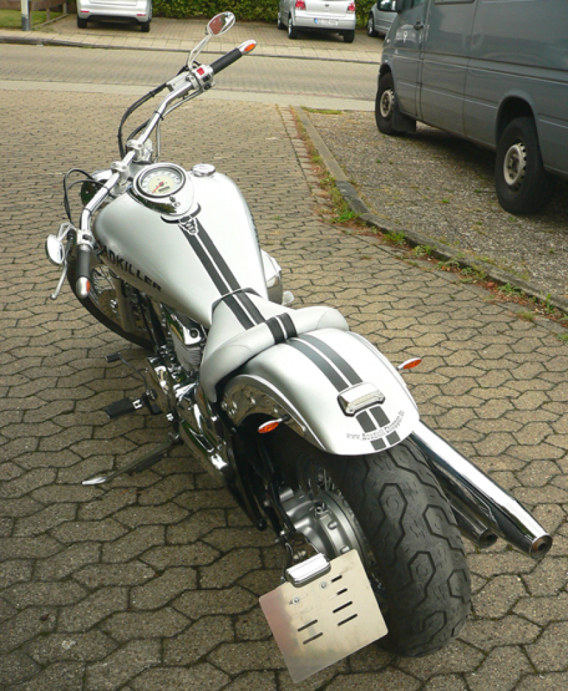 LENKER Wide Bar 1" (1 Zoll) HD-Delle / Stahl / 1020 / 45 / 195 mm / chrom / Tüv