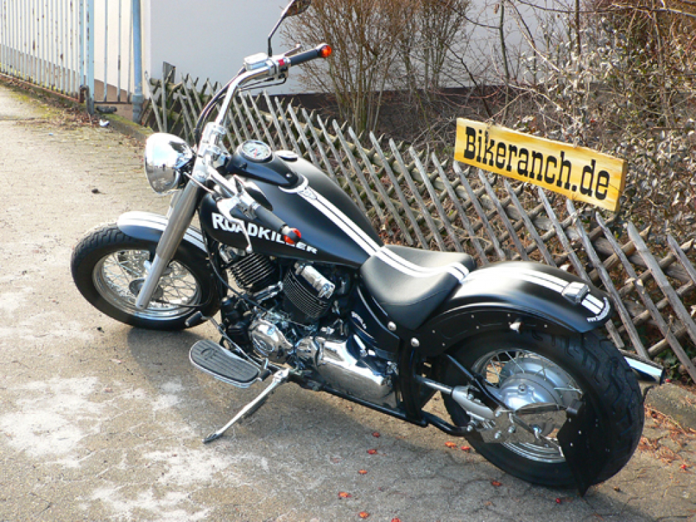 BR - HECKFENDER - Bikeranch / 210 / GFK / Rund / YAMAHA XVS 650 + CLASSIC / 2 Pers. / ohne Tüv