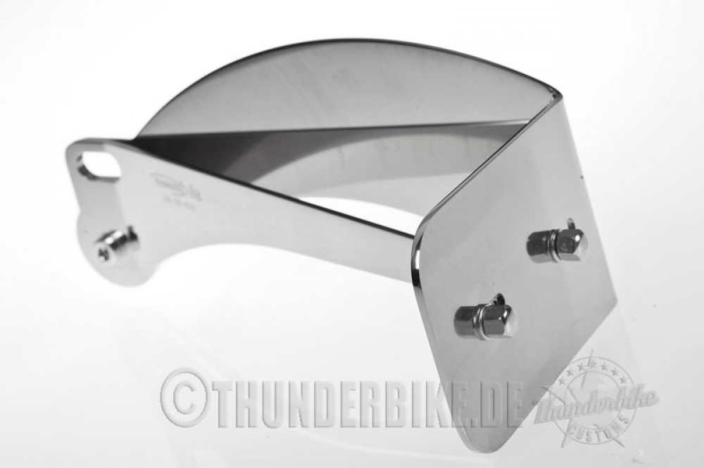 seitl. TBG - Kennzeichen - Grundhalter / silber beschichtet / HD Sportster - ab 2004 / TÜV