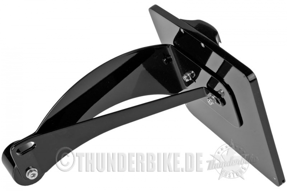 seitl. BR - Kennzeichen-Grundhalter / black / HD Sportster ab 2004 / TÜV