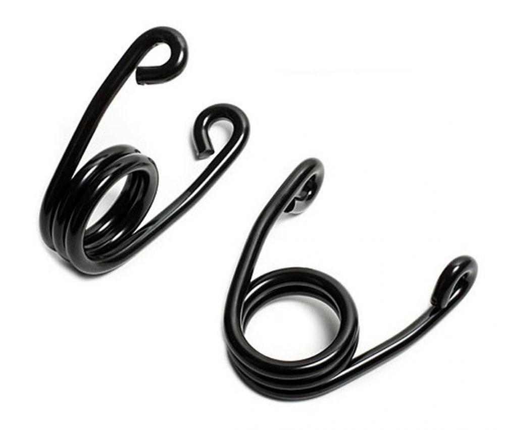 Schwingsattel - 3" Sitzfedern Hairspring - links + rechts / universal / schwarz