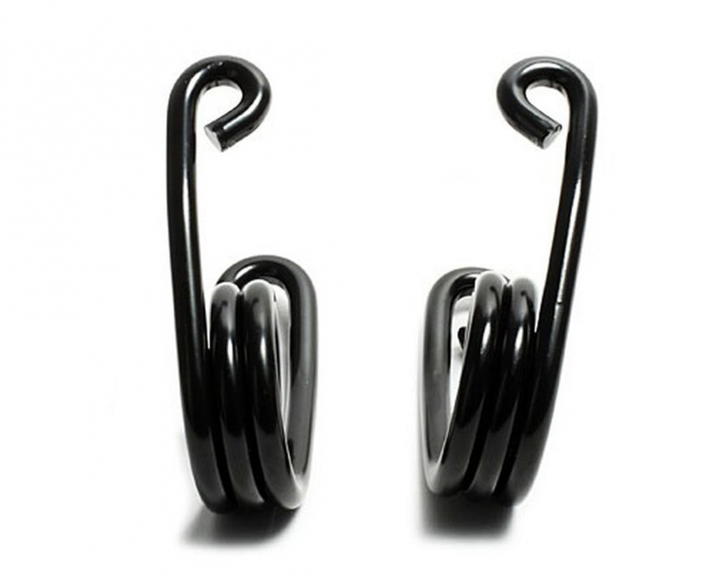 Schwingsattel - 3" Sitzfedern Hairspring - links + rechts / universal / schwarz