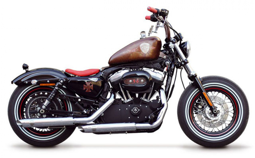 PENZL - Neo Classic Auspuffset verstellb. / verchromt / Harley Sportster / ab 2014 / EG-BE