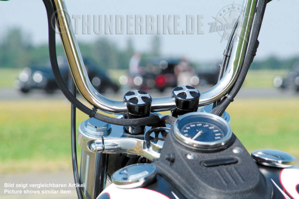 nur noch 1 x: TB - Riser "Iron Classic Cross" / 2" / 25 mm / bicolor / ohne Kabeldurchführg / Tüv