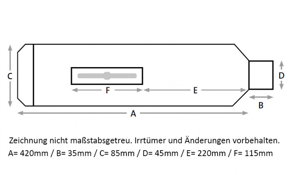 MILLER - EVO 5 ECO - KAT - Universal Endschalldämpfer / poliert / 85 - 410 - 45/38 mm / ABE