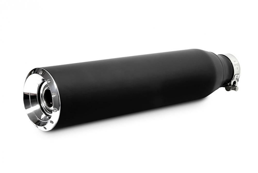 MILLER - EVO 5 ECO - KAT - Universal Endschalldämpfer / poliert / 85 - 410 - 45/38 mm / ABE