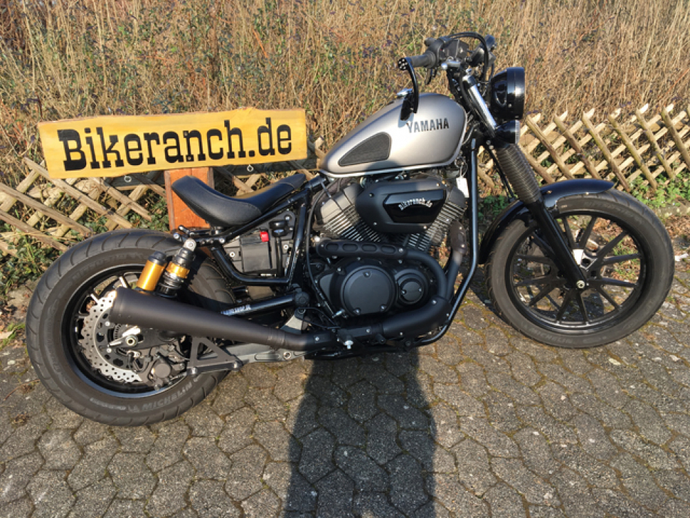 MILLER 2-1 - Avenger X II / KAT / Endschalldämpfer blackmatt / Yamaha XV 950 / R / Bolt / EG-BE