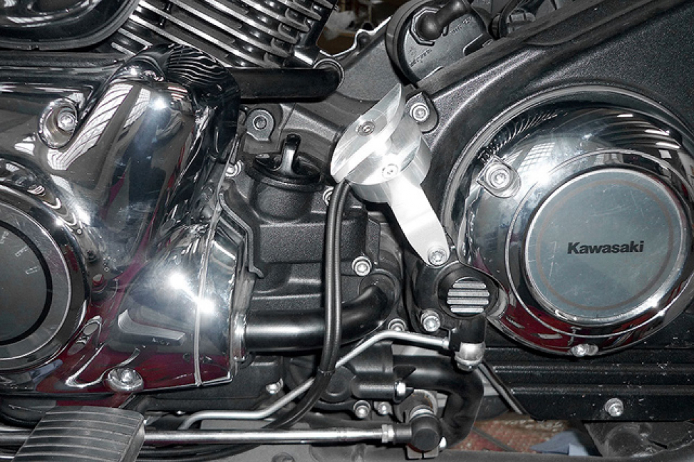 PENZL-Retro-Auspuff-verstellbar. / chrom / 400 mm / YAMAHA XVS 1100 / ab 2004 / EG-BE