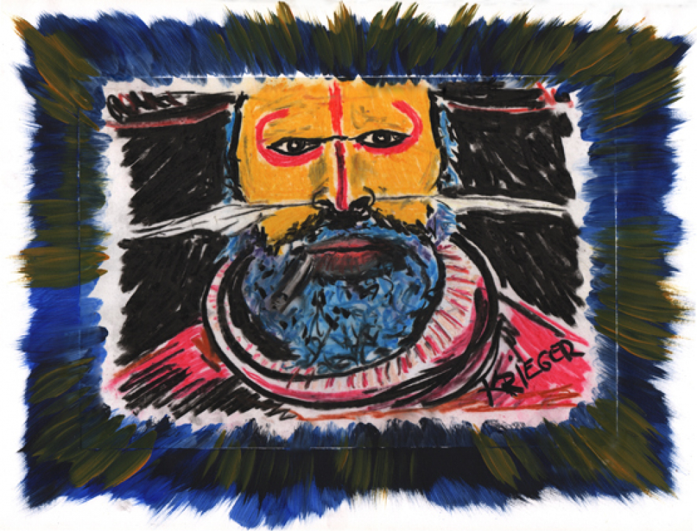 Kunstdruck KRIEGER / Helderheit - auf Leinwand / limitiert / ca 60 x 40 cm