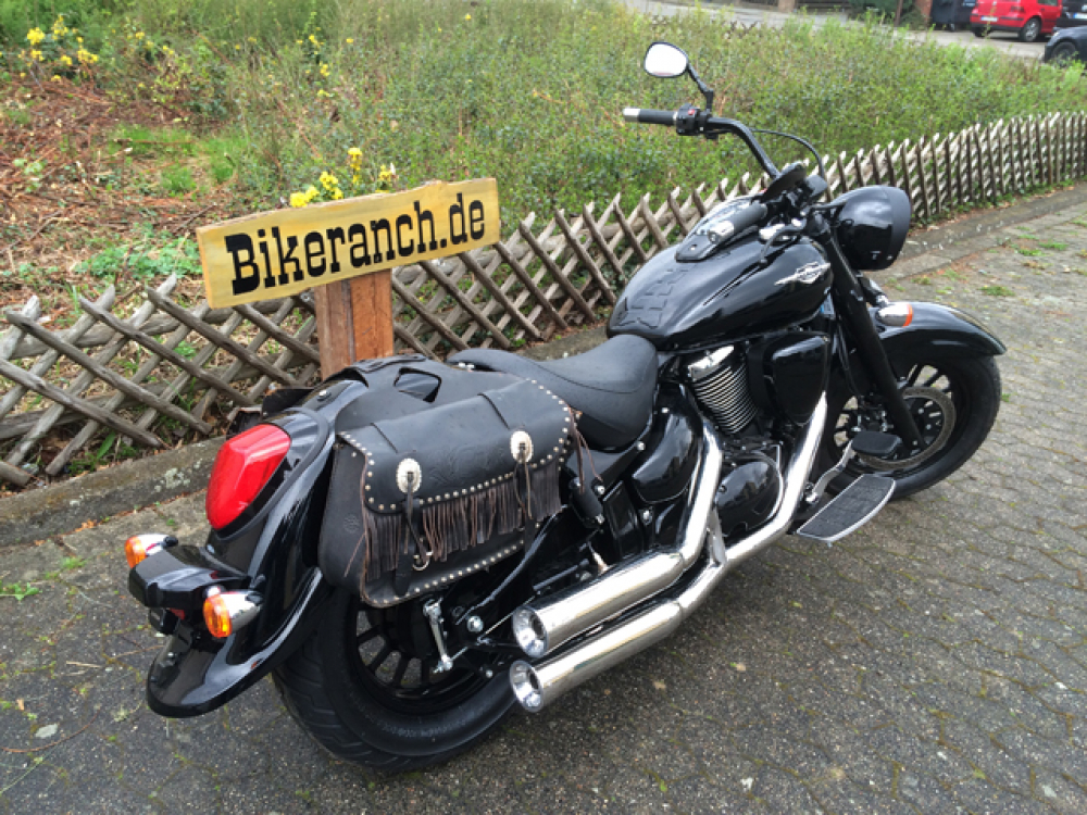 Falcon Double Groove / Suzuki VL / M / C 800 / ab 2006 / Komplettanlg. / mit KAT / poliert / ABE