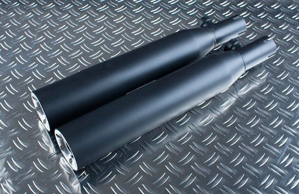 Vorführer: EAGLE IRON - SlipOn / straight cut / ohne Kat / schwarz matt / Suzuki VL / M 800 / bis 2005 / EG-ABE