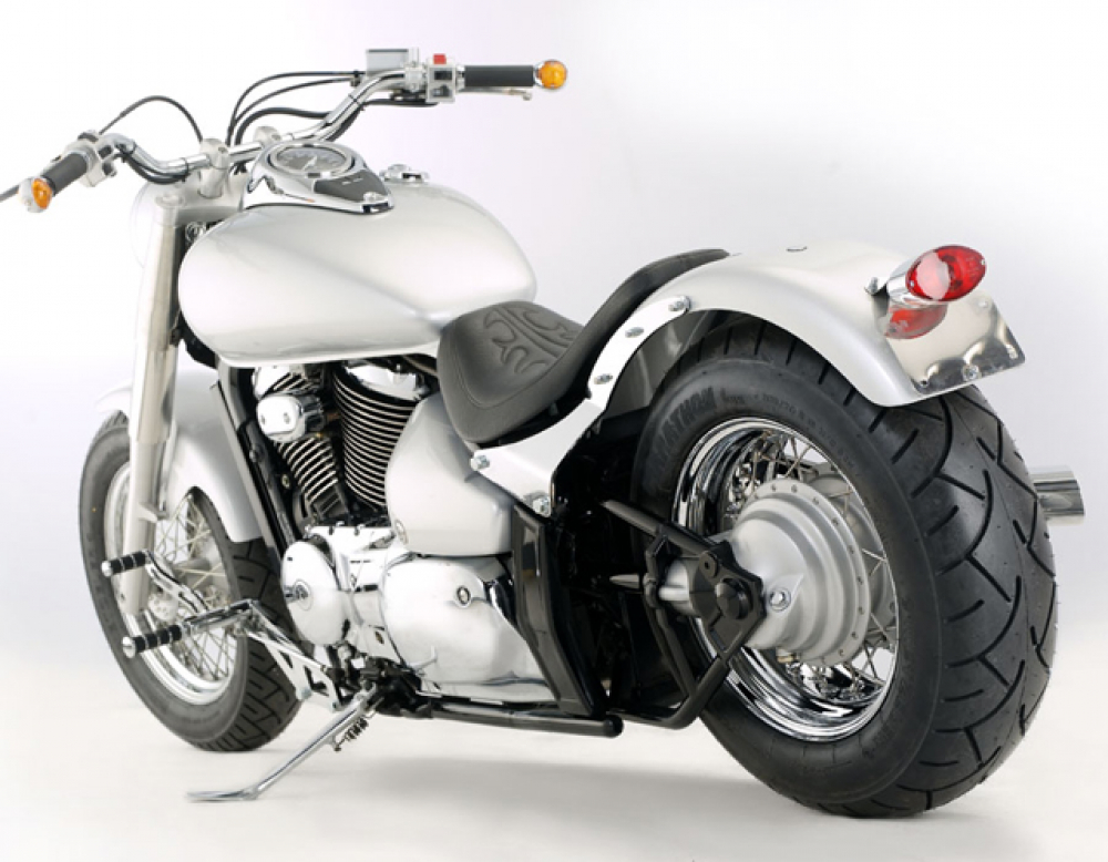 MB HECKFENDER Stahlblech / inkl. Fenderstruts / Stahlblech roh / 220mm / Suzuki M 800 / Tüv