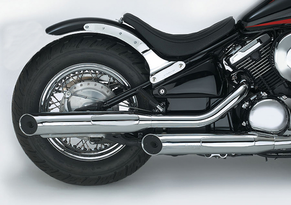 MB HECKFENDER Stahlblech - roh / inkl. Fenderstruts - schwarz-glanz / Kawasaki VN 800 / Tüv