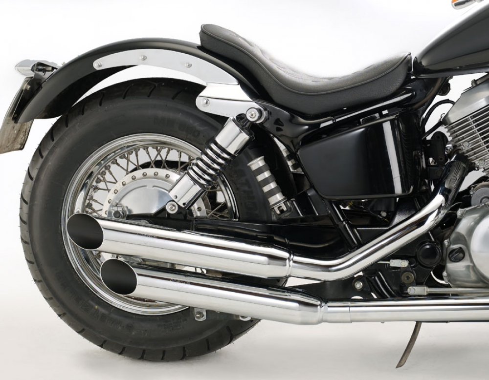 MB - HECKFENDER Stahlblech roh / inkl. Fenderstruts - chrom / Honda VT 750 SPIRIT RC 50/53 / Tüv