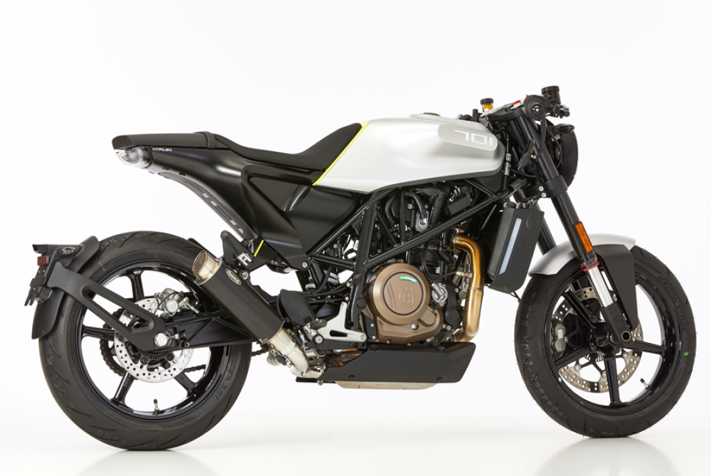 HURRIK TEC One / Aluminium schwarz / Husqvarna Vitpilen 701 / ABE