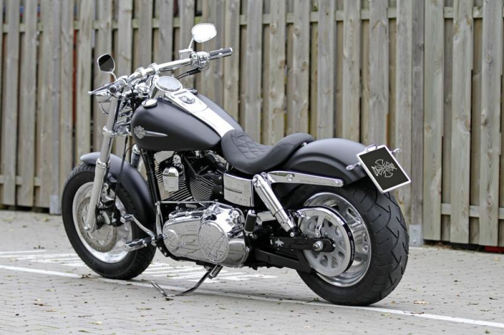 TB HECKFENDER - 200 / HD Dyna Fat Bob 08 - 17 + Wide Glide 10 - 17   / GFK / Tüv