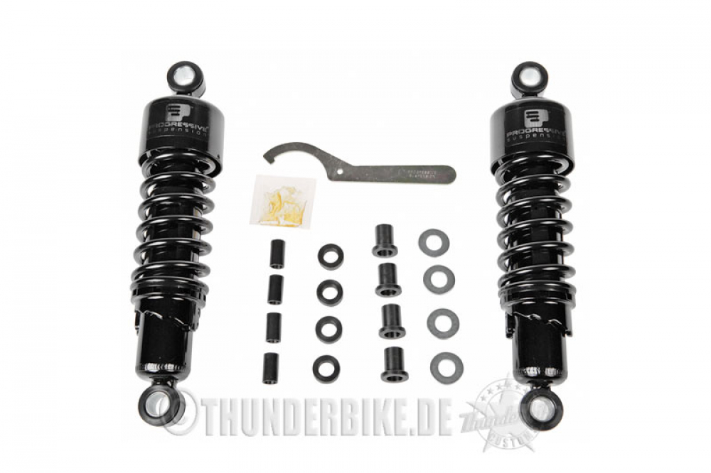 Progressive Suspension 412 Stoßdämpfer / kurz / 280 mm / 11"/ schwarz / HD SPORTSTER / ab 2004 / 1 Paar / TÜV