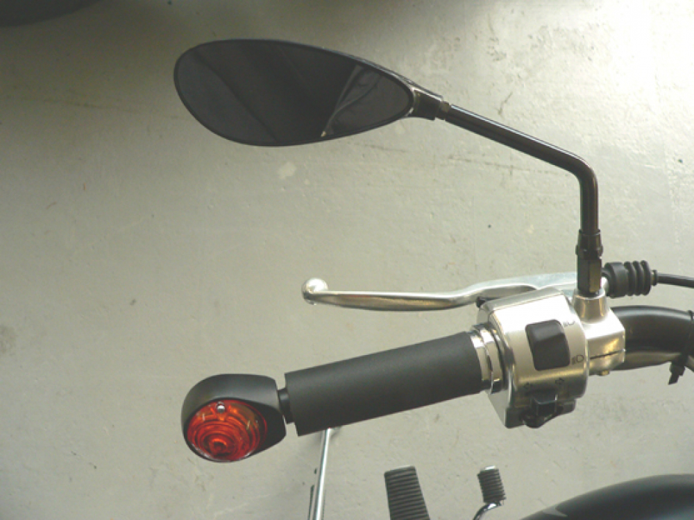 PW Lenkerenden - Blinker BULLIT / schwarz / getöntes Glas / 1 Paar / E-geprüft