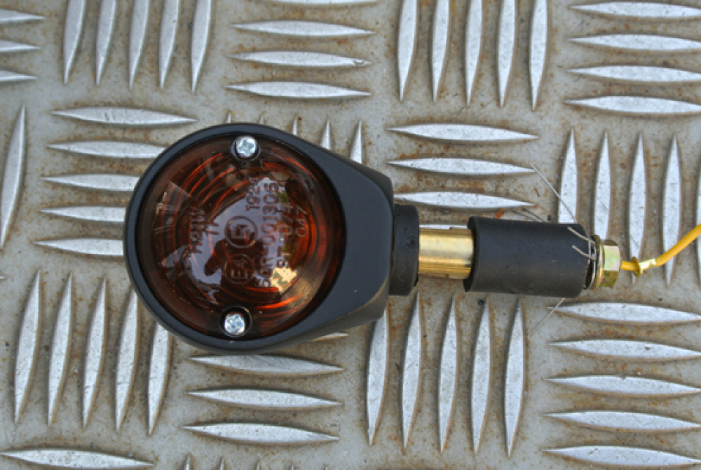 PW Lenkerenden - Blinker BULLIT / schwarz / getöntes Glas / 1 Paar / E-geprüft