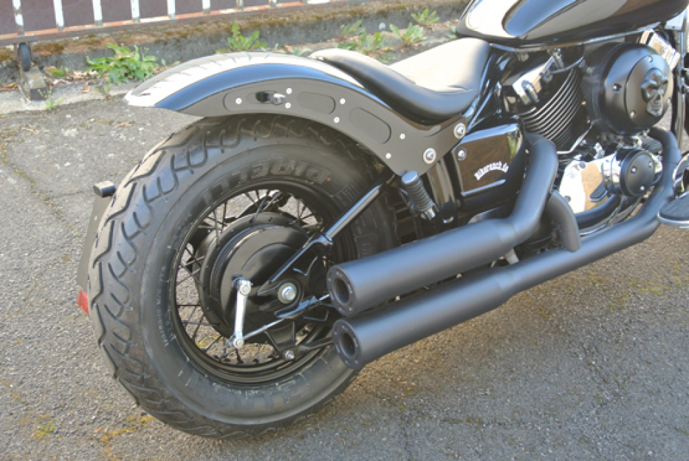 BR - Ceramic - Black - FALCON Double Groove / Komplettanlg. / Yamaha XVS 1100 DragStar / EG-BE