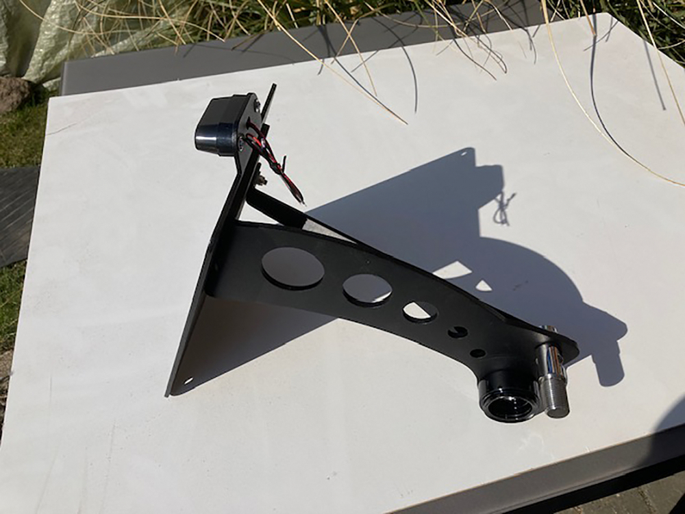 seitl. BR - Kennzeichenhalter - Bull - 5 mm - extra stabil / schwarz / Suzuki VL / C 800 Intruder / Kompl. Set / TÜV