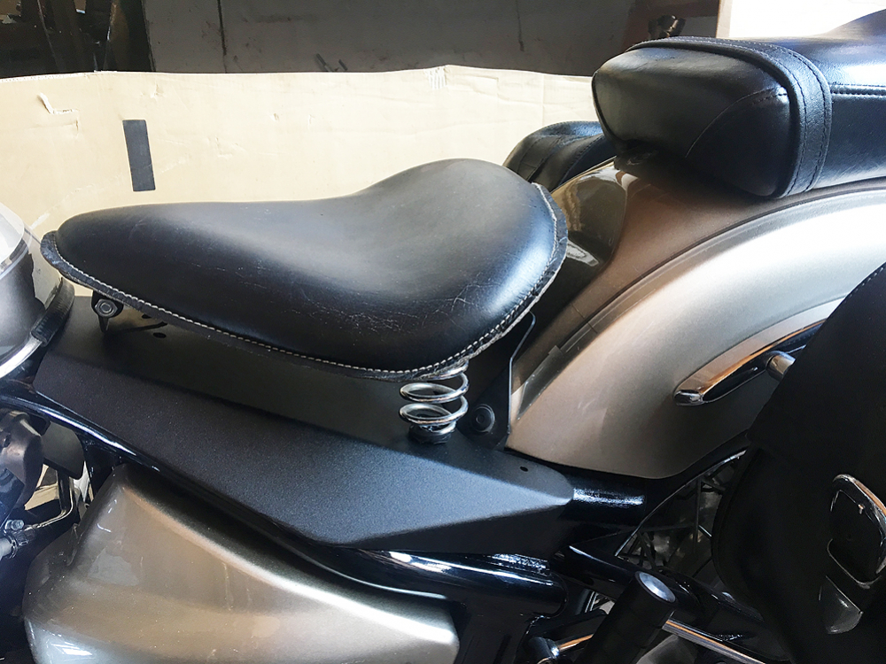 Nur bei uns: BR Schwingsattel-Komplett-Set / schwarz / Yamaha XVS 1100 / alle Heckfender