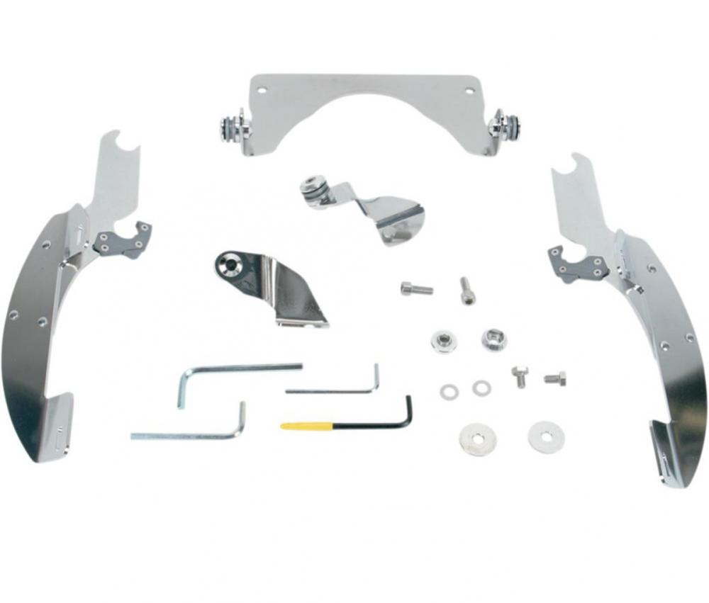 Neu: BATWING - Windshield  - Frontverkleidung / Harley Softail + RoadKing - inkl. Halter / 1994 - 2022 / ABE