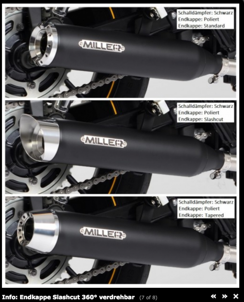 Vorführer: MILLER - Airlington - schwarz - 2-2 - SlipOn / HD Touring / FL3 / 114 / EG-BE