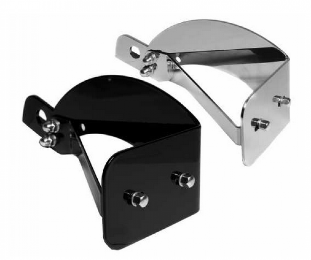 seitl. BR - Kennzeichenhalter - silber beschichtet / Yamaha XVS 950 A Midnights. / Kompl.-Set / TÜV