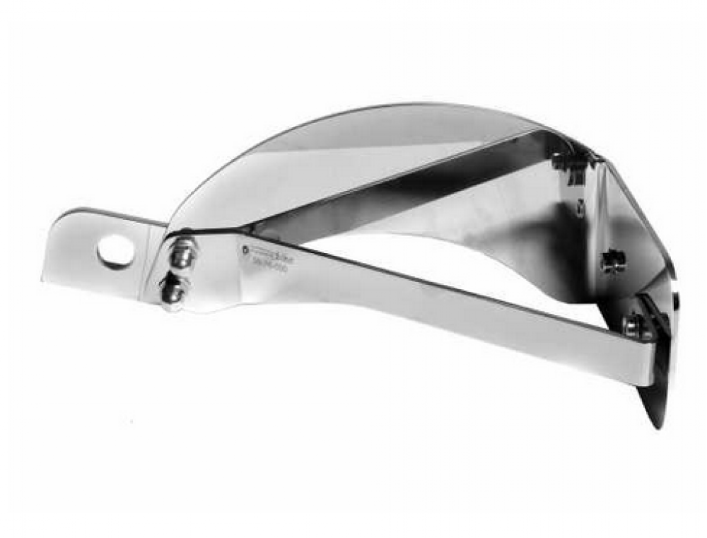 seitl. BR - Kennzeichenhalter - silber beschichtet / Yamaha XVS 950 A Midnights. / Kompl.-Set / TÜV