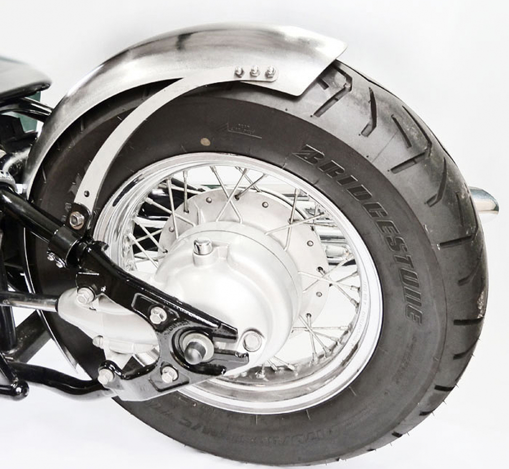 BR - Bobber - Mitschwing - Heckfender - Kit - Yamaha XVS 650 - 1100 + universal / 200 b / Stahlblech roh