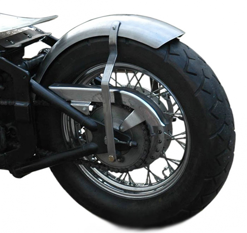BR - Bobber - Mitschwing - Heckfender - Kit / Kawasaki VN 800 + universal // 200 b / Stahlblech roh
