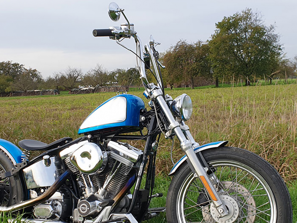 BR - Frontfender - Steel raw - Narrow "KURZ" / Sportster XL 883 / 1200