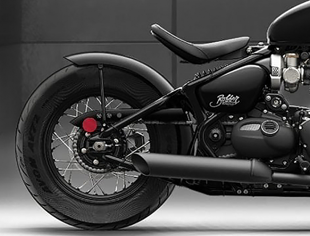 BR - Bobber - Heckfender Set / schwarz glanz / Triumph Bonneville Bobber