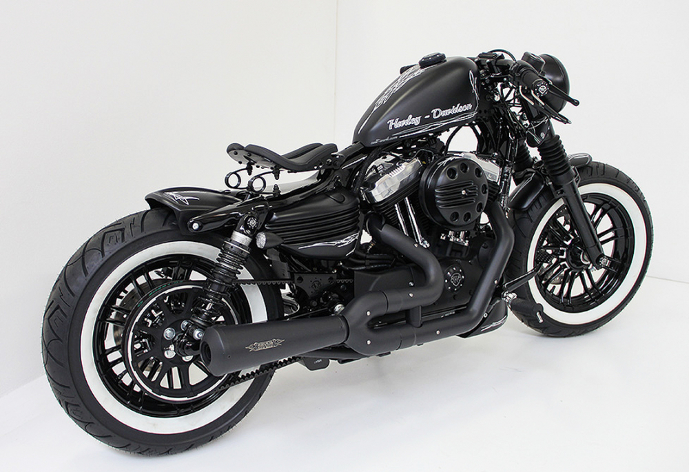 CW - HD-Heckfender Sportster - "Oldschool" / ABS - schwarz - lackierfähig / ab 2004