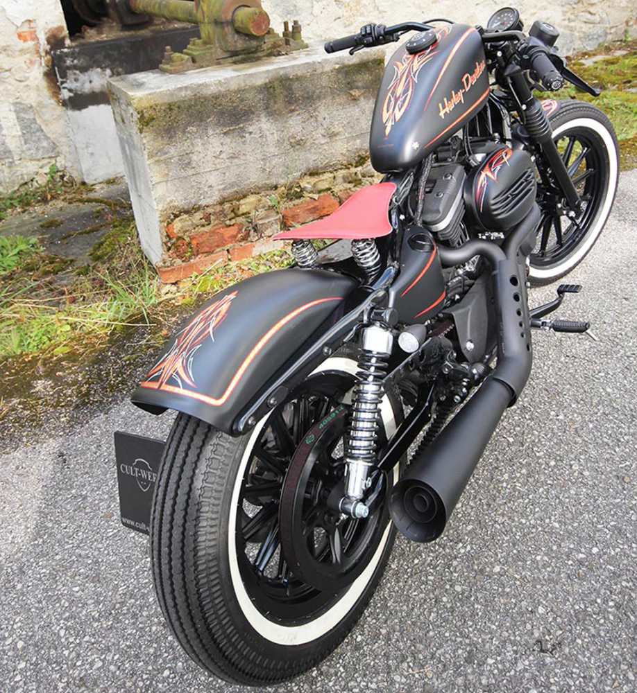 CW - HD-Heckfender - Sportster - "Original-Style" / ABS - schwarz - lackierfähig / HARLEY Sportster / ab 2004 / Tüv