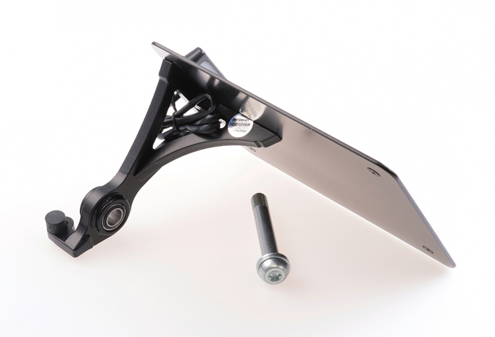 CW - seitl. Kennzeichenh. Kompl.-Set / black / HD Sportster ab 2000 / TÜV
