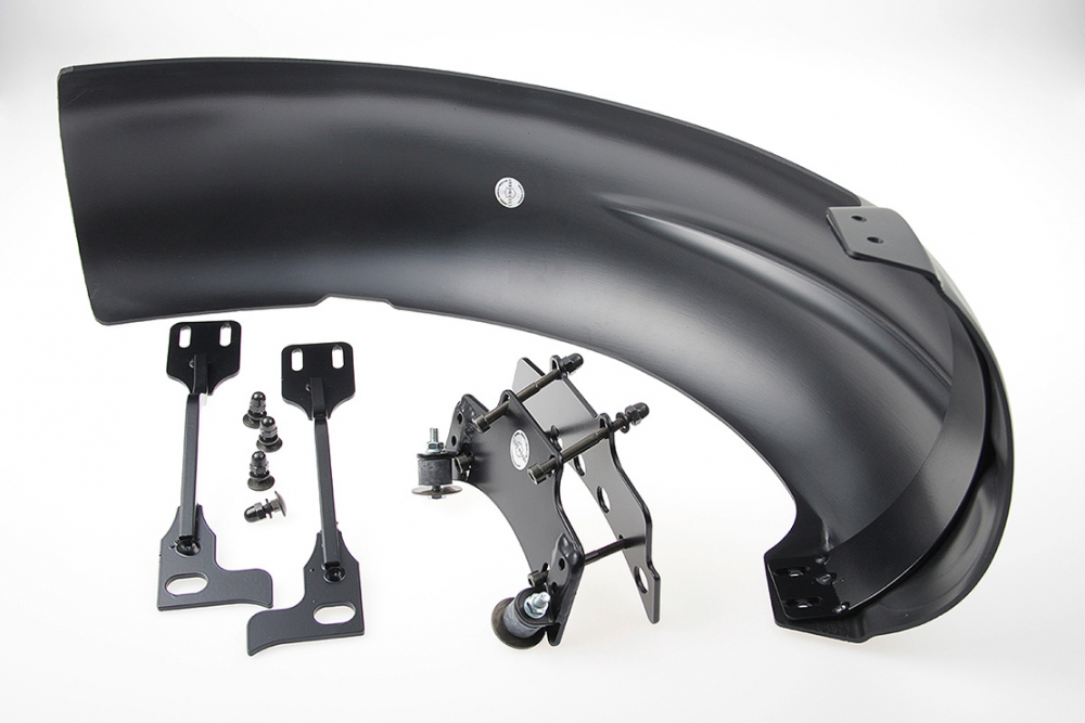 CW - HD-Heckfender - Sportster - "Mitschwingheck" / ABS - schwarz - lackierfähig / ab 2004 / Tüv