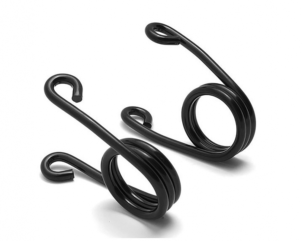 Schwingsattel - 2" - Sitzfedern - Hairspring - links + rechts / universal / schwarz