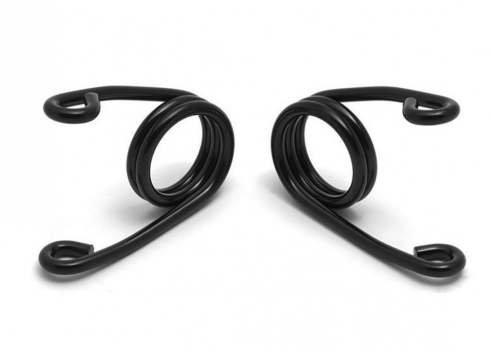 Schwingsattel - 2" - Sitzfedern - Hairspring - links + rechts / universal / schwarz