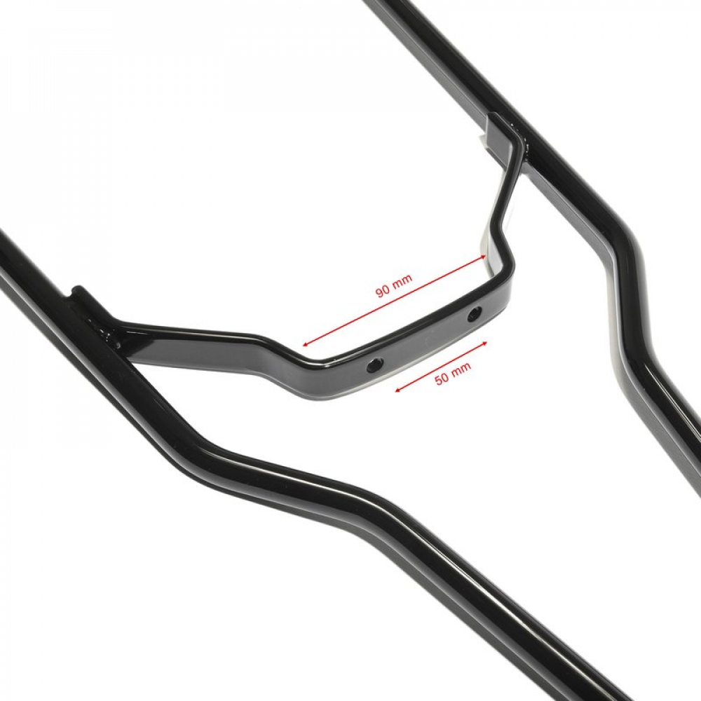 Bobber Style - Sissy Bar / universal / schwarz / groß / Rigid Frame