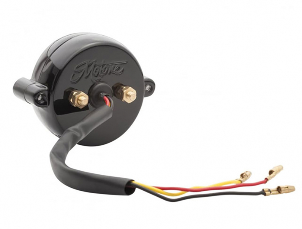 LED Vintage - Rücklicht - Bullet Style 1 / Schwarz / mit Halter / E-Zeichen