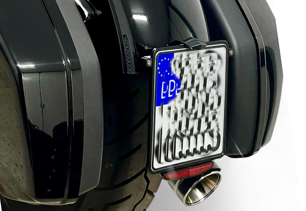 DE - KZH - Fender - Adapter - Halteplatte KZH - Roadkill Inside - schwarz / Softail ab 2018 + Universal